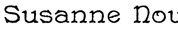 Susanne Nouveau font preview